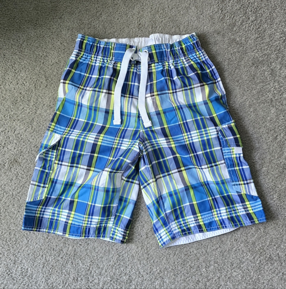 Plaid Blue Kids Shorts